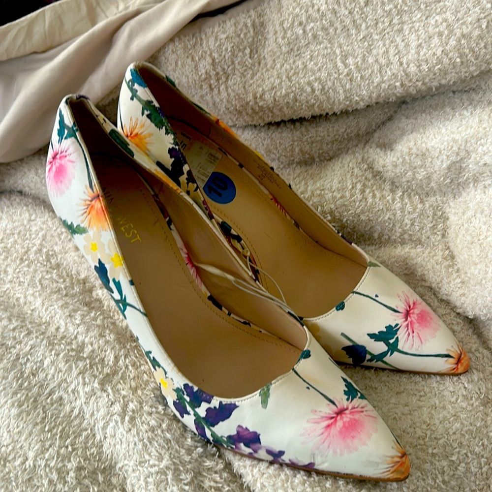 Nine West Floral High Heels